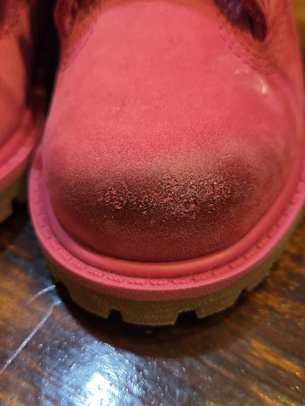 Timberland Waterproof Boots Toddler Kids Hot Pink Nubuck Leather Comfort 5M 50th